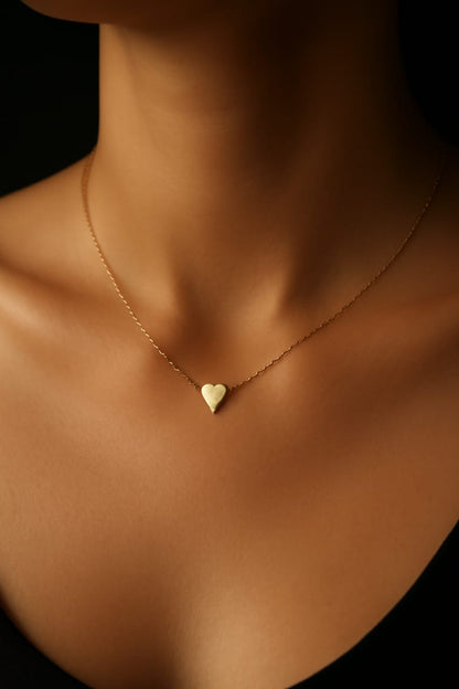 Heart Shaped Golden Necklace