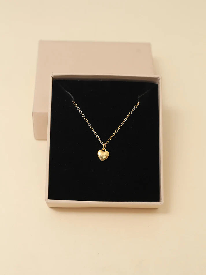 Heart Shaped Golden Necklace